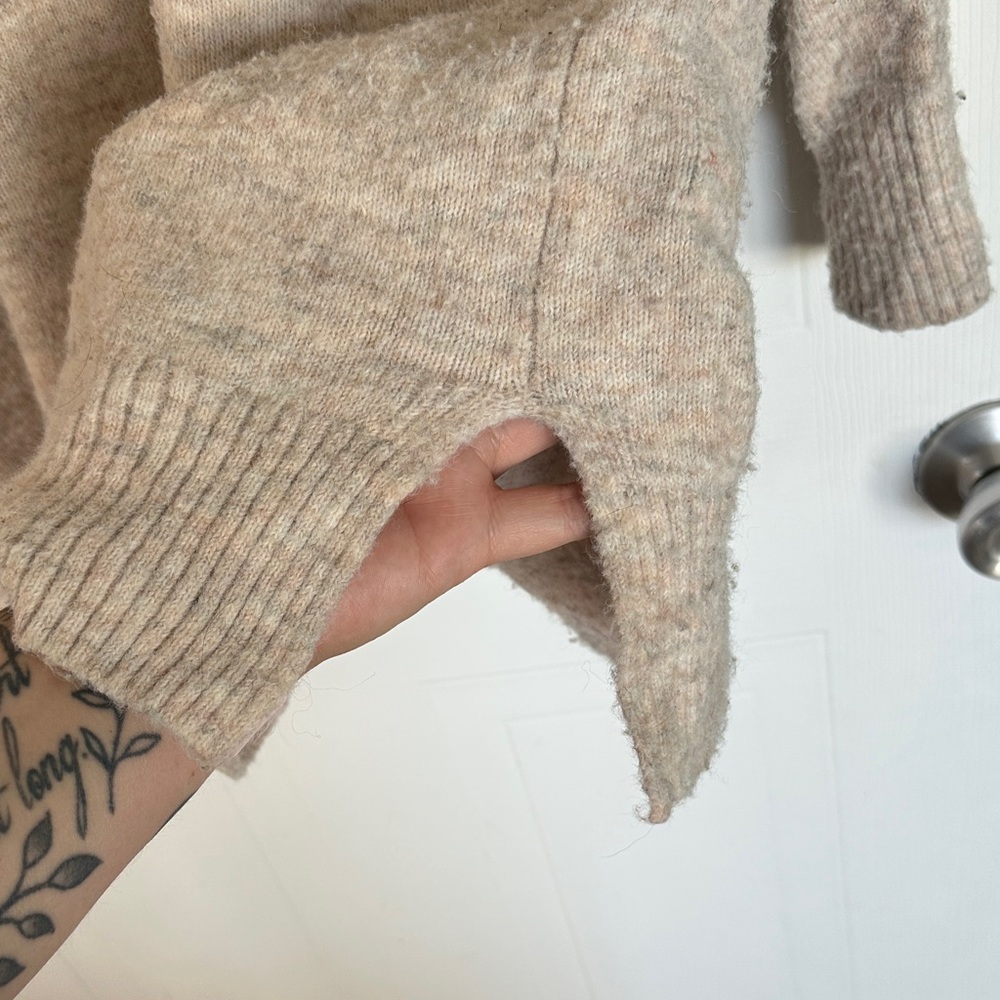 GUC Time and Tru Light Tan Open Cardigan w/ 2 Pockets - Picture 8 of 10